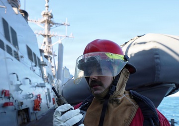 USS Roosevelt (DDG 80) Conducts DCTT Drill in the Red Sea