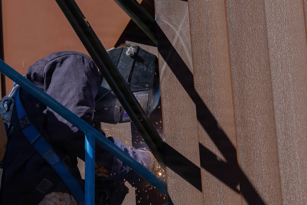 JTF-SB Marines reinforce the southern border barrier
