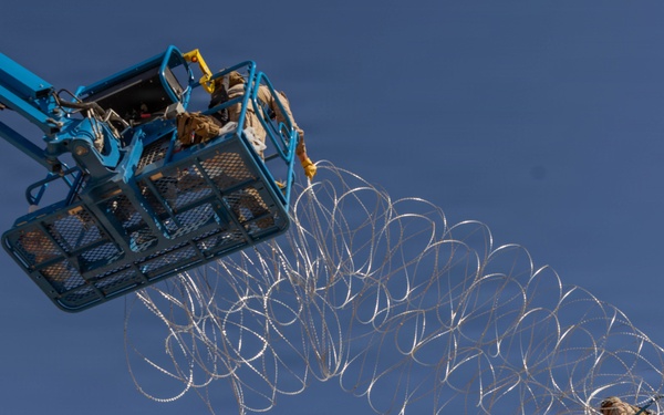 JTF-SB Marines reinforce the southern border barrier