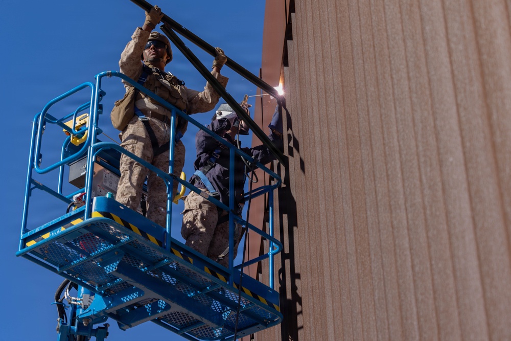 JTF-SB Marines reinforce the southern border barrier