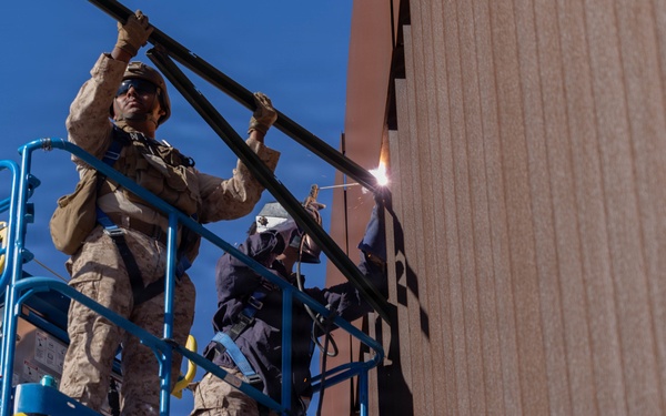 JTF-SB Marines reinforce the southern border barrier