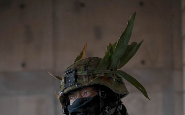 U.S. Army and Japan Self Defense Force Paratroopers Conducts Close Quarters Battle Training