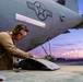 386th AEW Aircraft Metals Specialists Perform Maintenance on a C-130