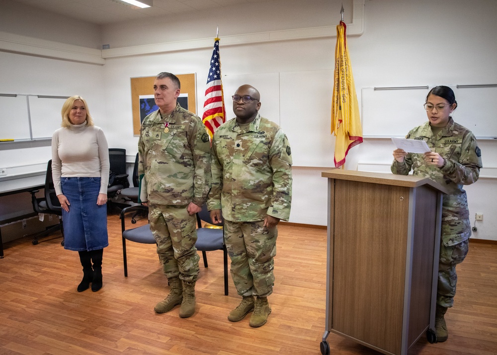 221st PAD Staff Sgt. Daniel Friedberg Retirement Ceremony