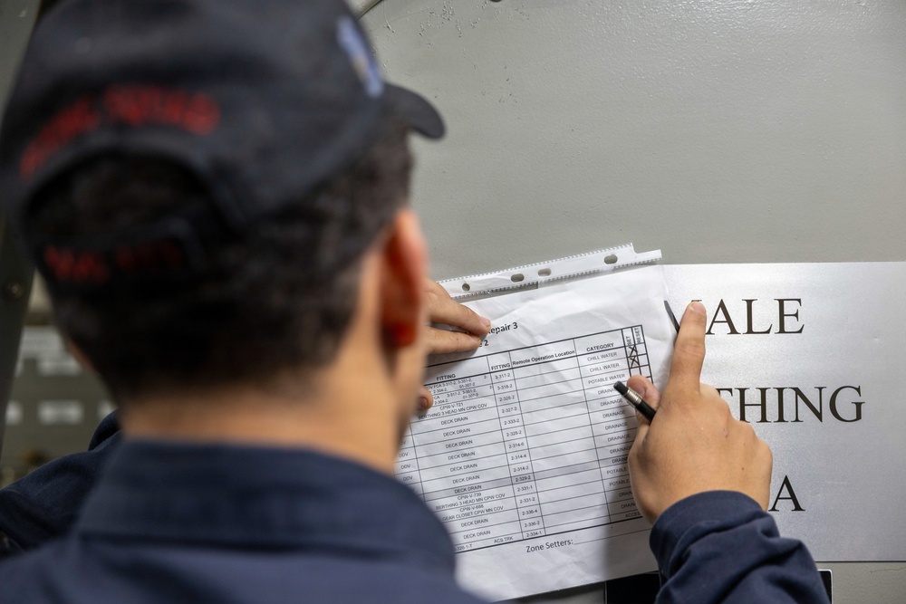 Spruance conducts routine operations