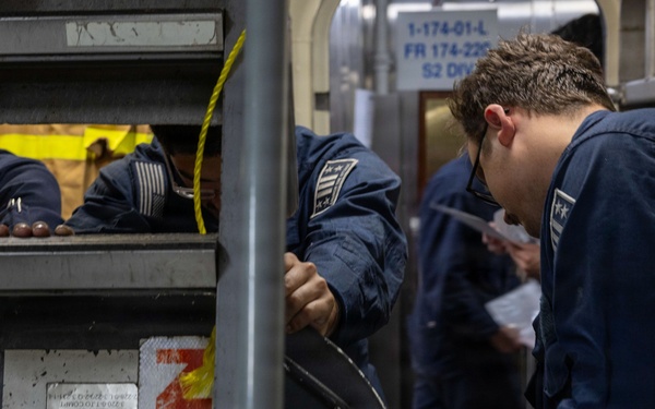 Spruance conducts routine operations