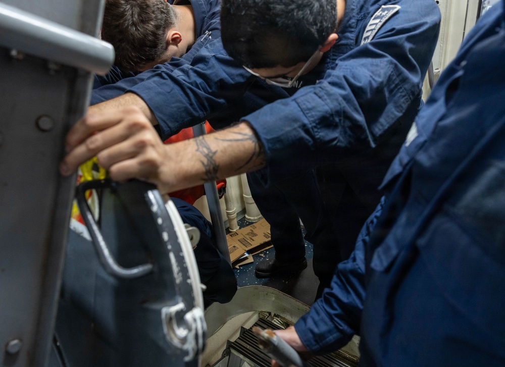 Spruance conducts routine operations