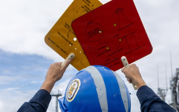 Spruance conducts routine operations