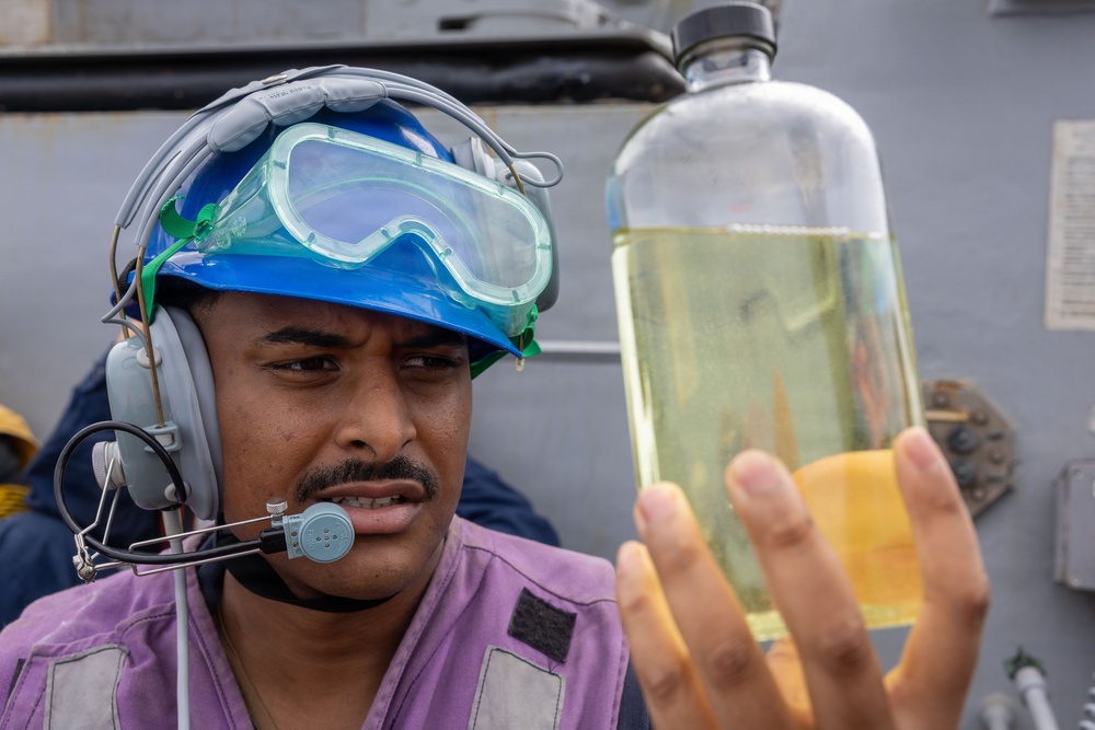 Spruance conducts routine operations