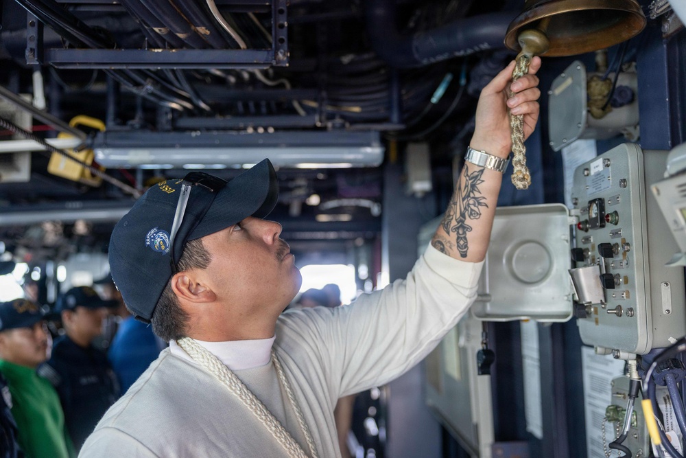 Spruance conducts routine operations