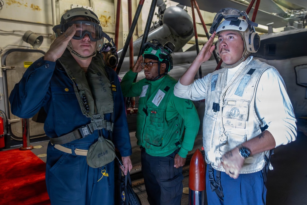 Spruance conducts routine operations