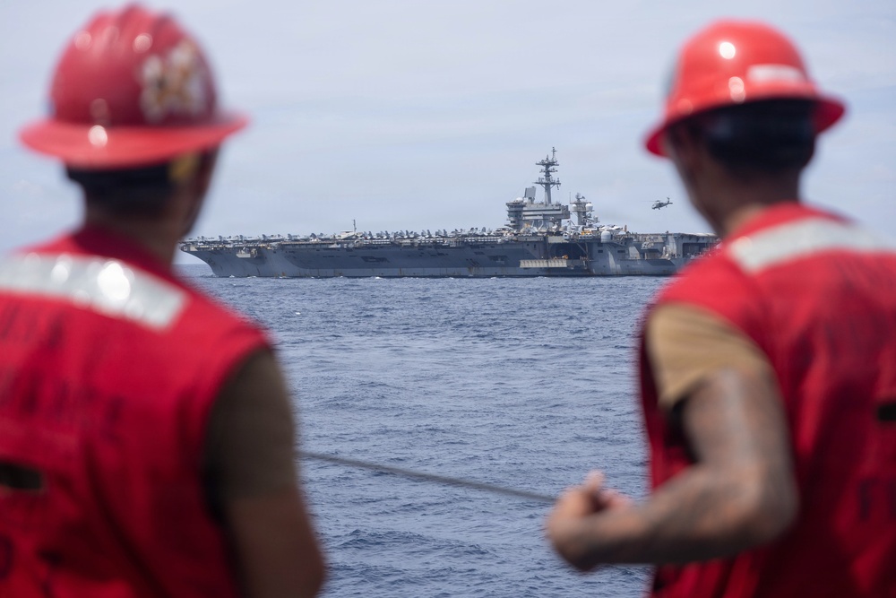 Spruance conducts routine operations