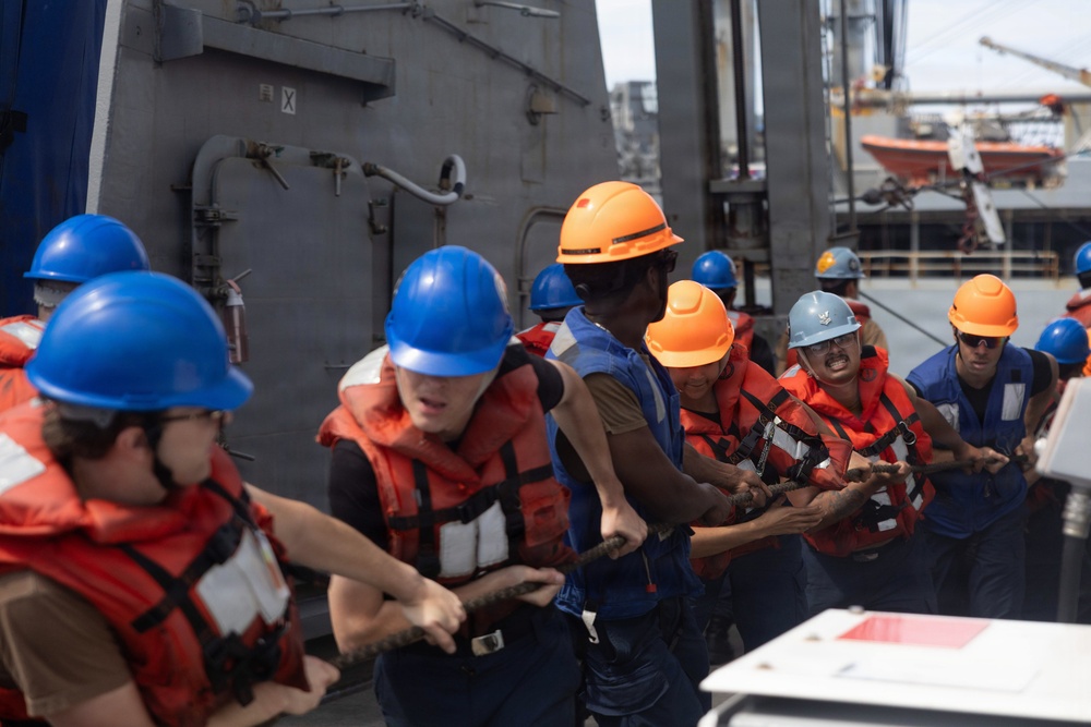 Spruance conducts routine operations