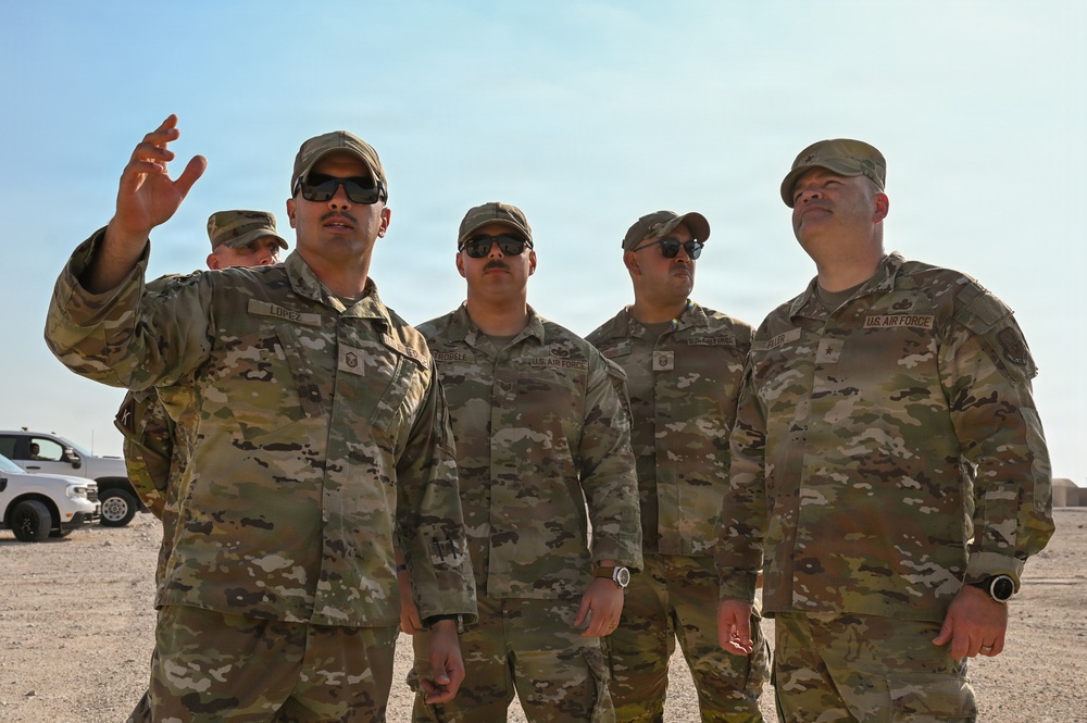 Brig Gen Brian A. Filler visits Defenders at 379 AEW