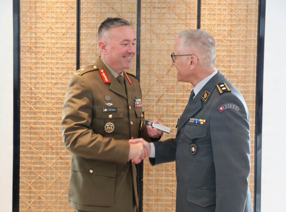 UNC Deputy Commander Meets with Swiss MG Alain Vuitel at Sherpa Meeting