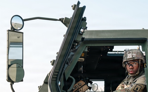 U.S. Army HIMARS inspection before flight