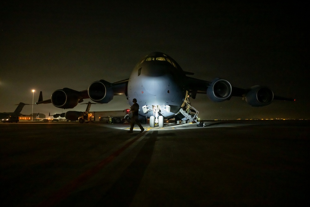 C-17 airlifts Bradley across AOR