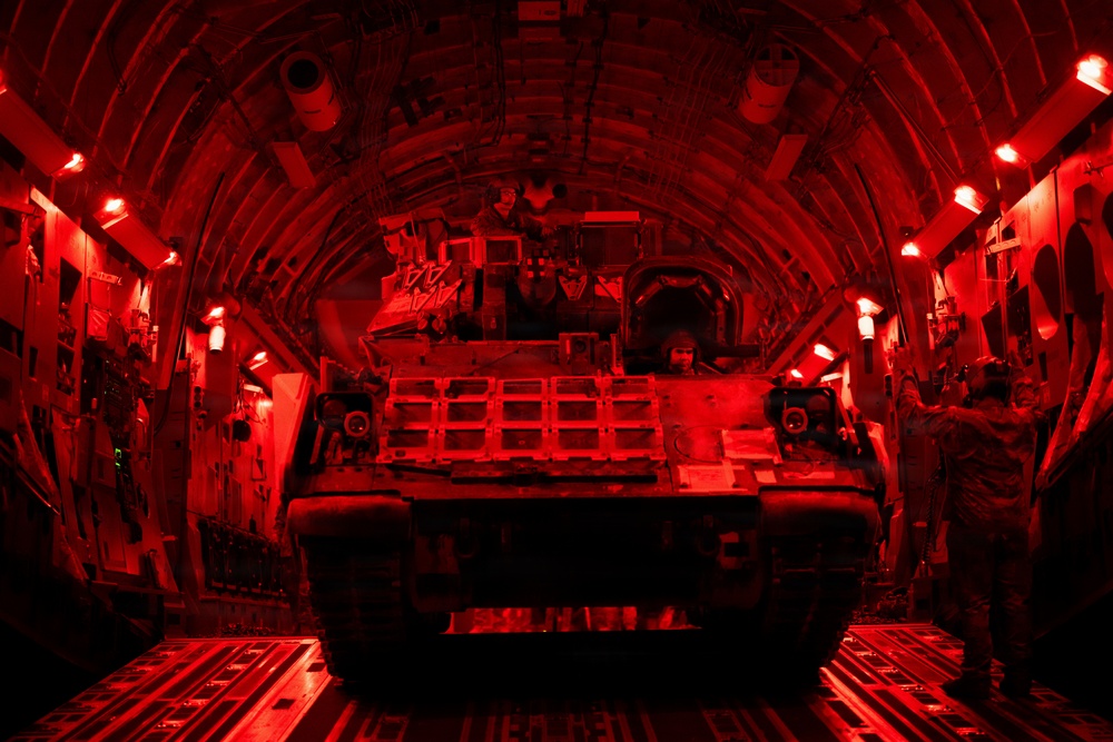 C-17 airlifts Bradley across AOR