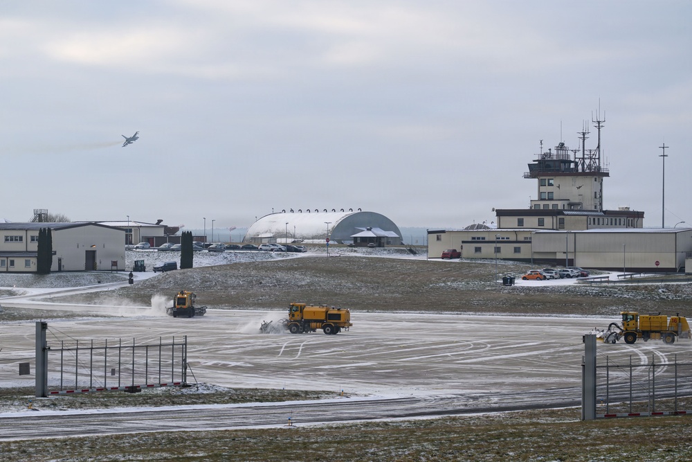Winter weather doesn't stop the mission at Spangdahlem Air Base