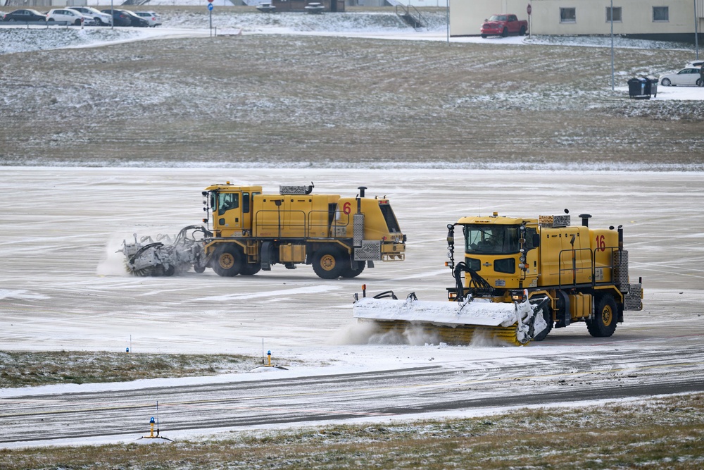 Winter weather doesn't stop the mission at Spangdahlem Air Base