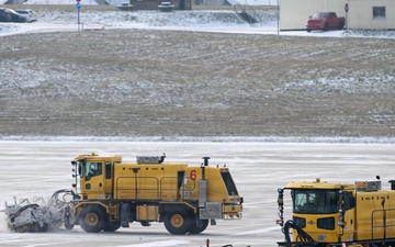 Winter weather doesn't stop the mission at Spangdahlem Air Base