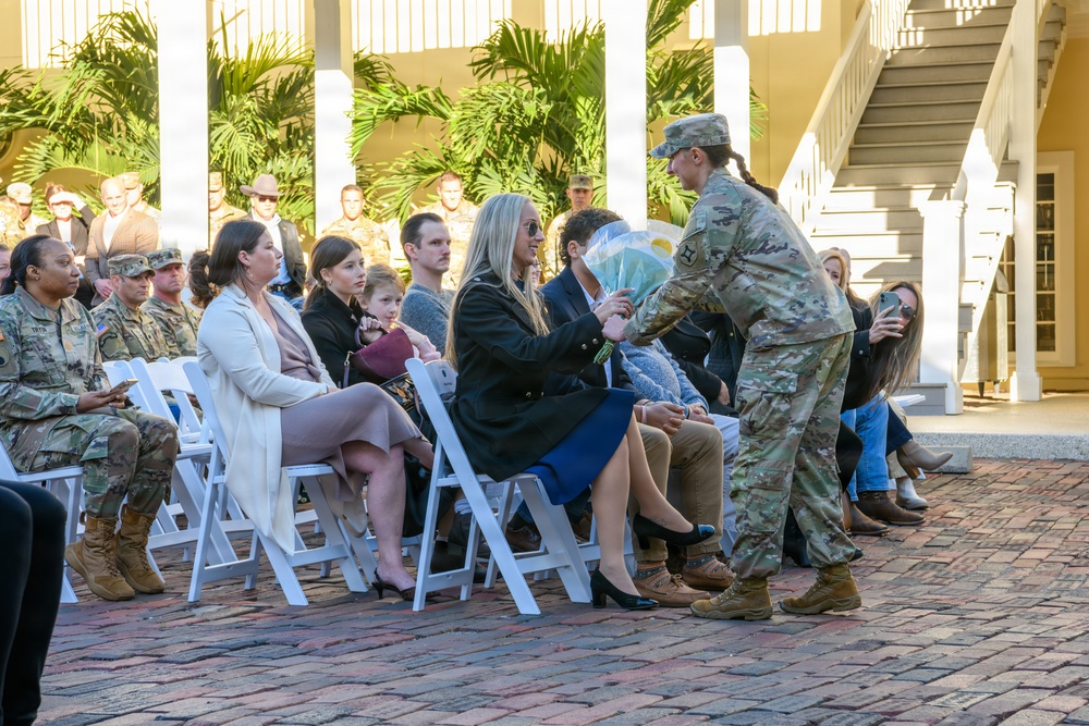 CSM Pask relinquishes responsibility to CSM Williams