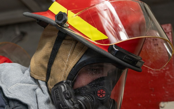 Iwo Jima Sailor Conduct Toxic Gas Drill
