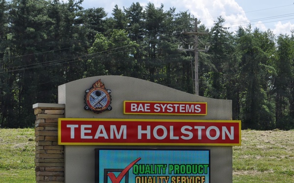 BAE sign at Holton Army Ammunition Plant