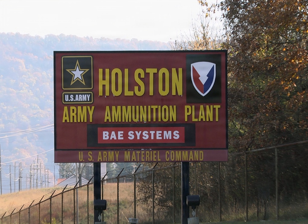 Gate sign at at Holton Army Ammunition Plant