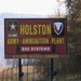 Gate sign at at Holton Army Ammunition Plant