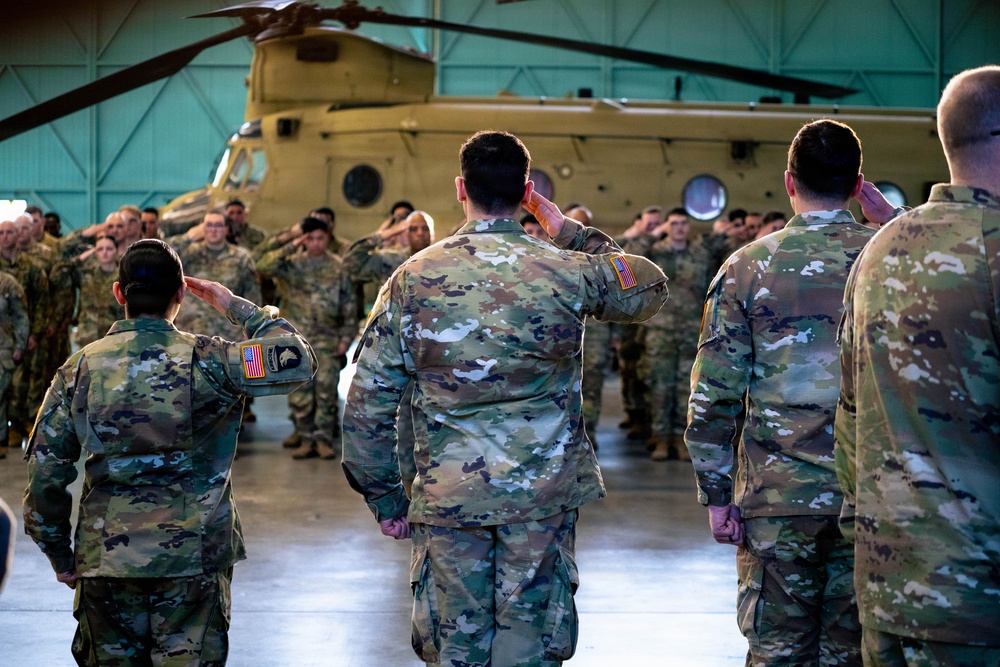 Headquarters and Headquarters Company, 12th Combat Aviation Brigade Change of Responsibility