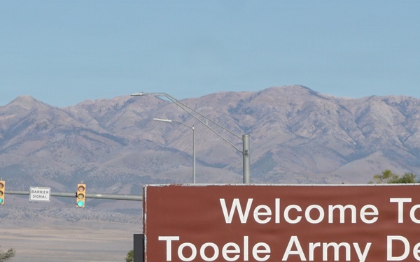 Welcome to Tooele sign at Tooele Army Depot