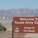 Welcome to Tooele sign at Tooele Army Depot
