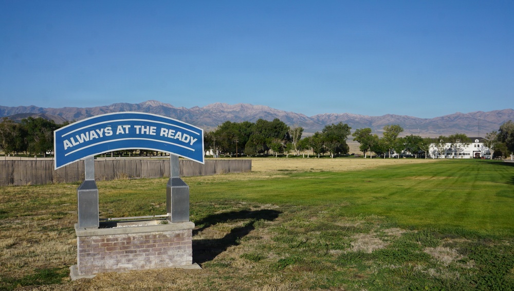 Always at the ready sign at Tooele Army Depot