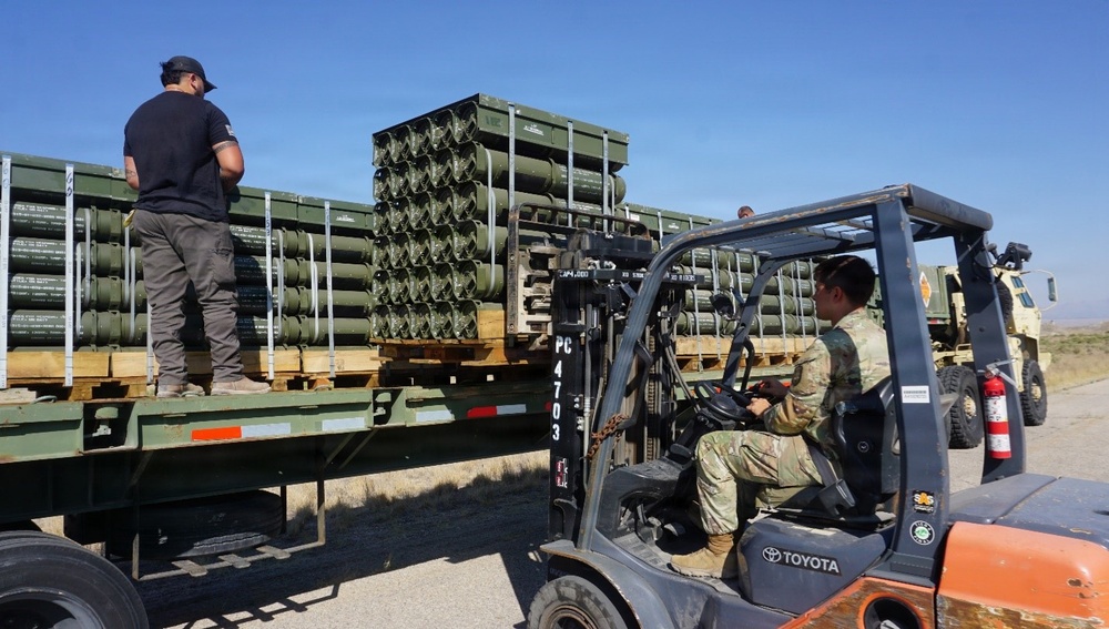 Ammunition distribution National Guard training at Tooele Army Depot