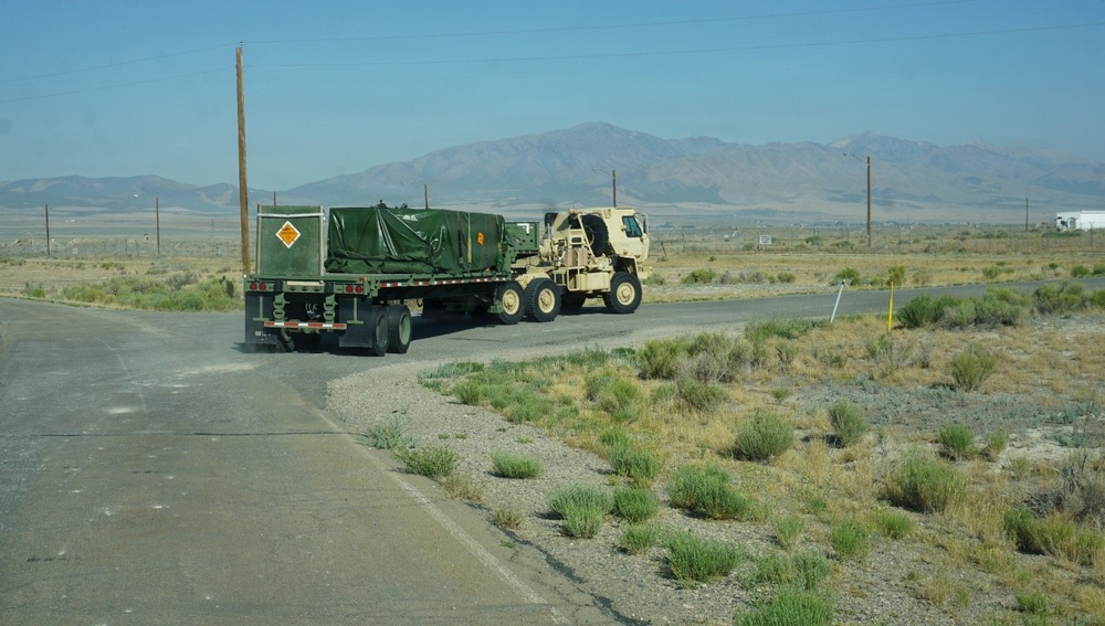 Outload training with the National Guard at Tooele Army Depot