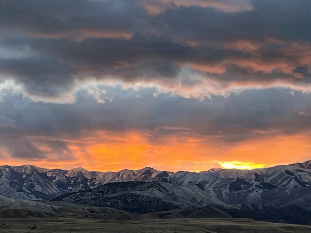 Sunset over Tooele Army Depot