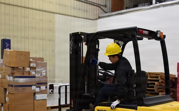 Safely operating forklift