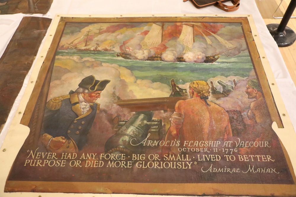 Painting depicting Benedict Arnold as the hero of Saratoga to be conserved