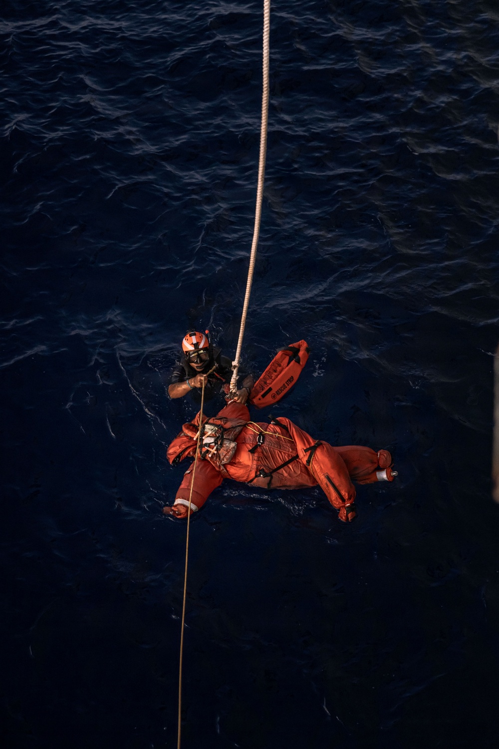 USS Bainbridge Conducts a Man Overboard Drill