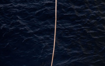 USS Bainbridge Conducts a Man Overboard Drill