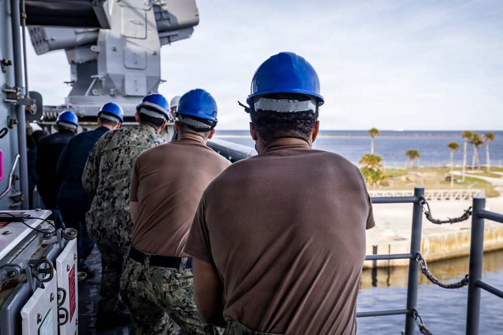 USS Iwo Jima (LHD 7) Departs Naval Station Mayport