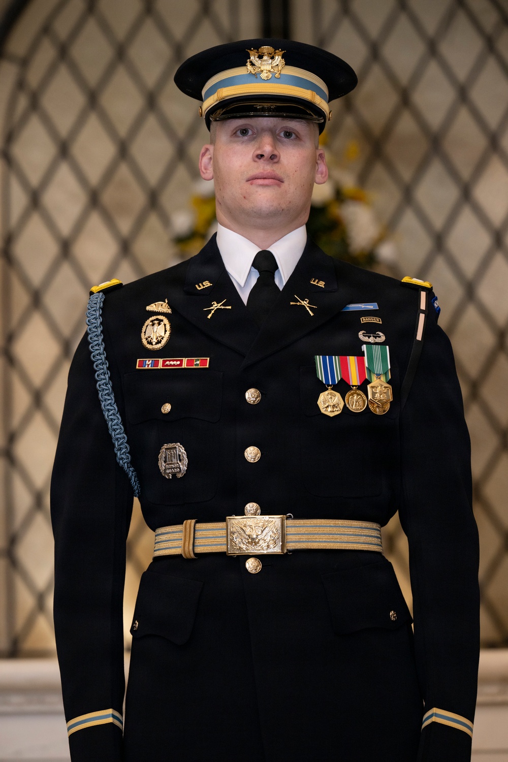 Commander of the Guard U.S. Army Capt. Sean Paul Stolarski Earns the Guard, Tomb of the Unknown Soldier Identification Badge