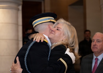 Commander of the Guard U.S. Army Capt. Sean Paul Stolarski Earns the Guard, Tomb of the Unknown Soldier Identification Badge