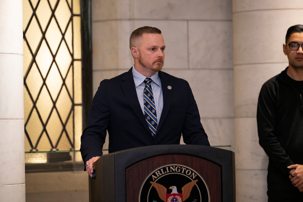 Commander of the Guard U.S. Army Capt. Sean Paul Stolarski Earns the Guard, Tomb of the Unknown Soldier Identification Badge