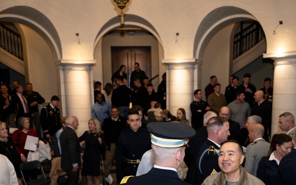 Commander of the Guard U.S. Army Capt. Sean Paul Stolarski Earns the Guard, Tomb of the Unknown Soldier Identification Badge