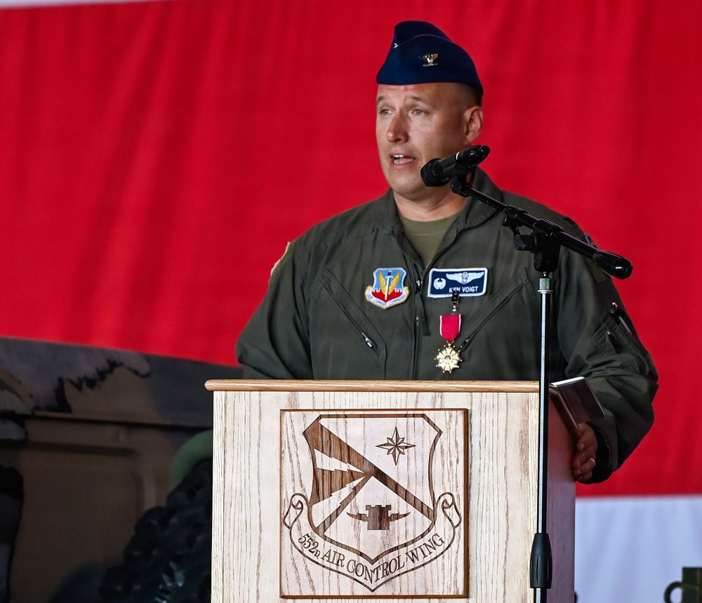 America’s Wing Welcomes New Commander at 552nd Air Control Wing Change of Command