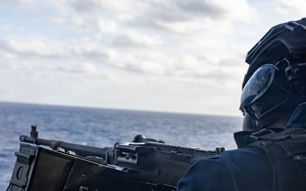 USS Iwo Jima M-240B Gun Shoot