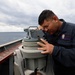 USS Roosevelt (DDG 80) Sailor Stands Watch in the Mediterranean Sea