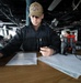 USS Roosevelt (DDG 80) Sailor Stands Watch in the Mediterranean Sea